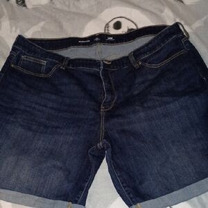 St. John's Bay Dark Blue Jean Shorts
